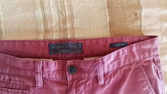 Pantalones Chinos Rosas Hombre