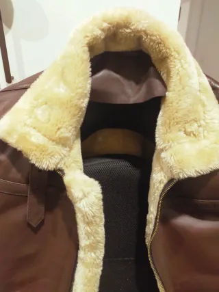 Cazadora aviador unpiel marrón