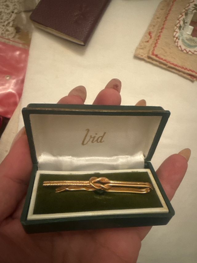 Pisacorbatas Vid Chapado Oro Vintage