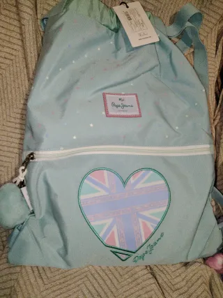 Mochila Pepe Jeans Saco Corazón Union Jack