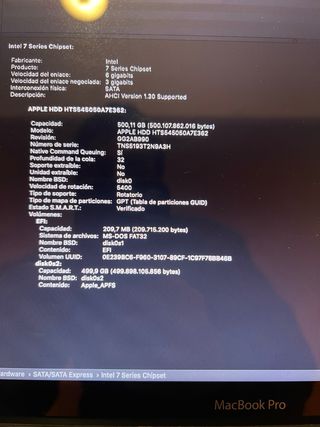 MacBook Pro 13” (2012) - Buen estado