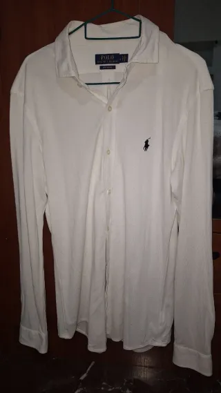 Camisa Polo Ralph Lauren Blanca Talla L