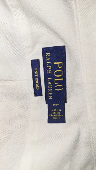 Camisa Polo Ralph Lauren Blanca Talla L
