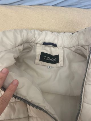 Giubbotto donna Tenqs bianco e grigio