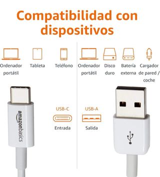 Cavo USB-C a USB-A Amazon Basics, Ricarica Rapida