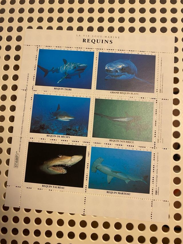 Sellos de tiburones La Vie Sous-Marine