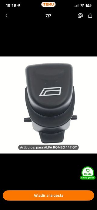 Botón elevalunas Alfa Romeo 147 GT