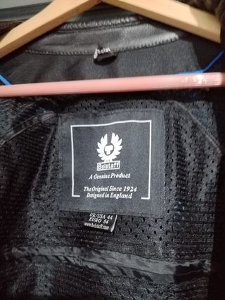Chaqueta de Moto Belstaff Negra y Azul
