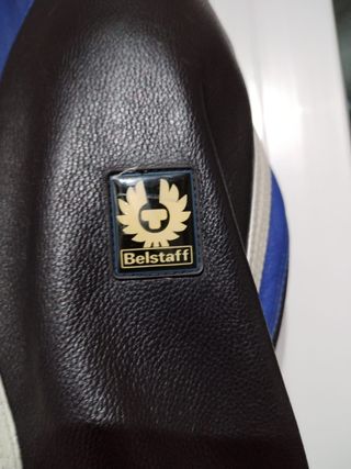 Chaqueta de Moto Belstaff Negra y Azul