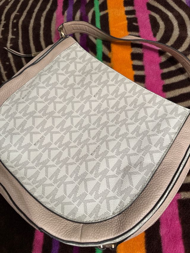 Bolso Michael Kors Beige y Blanco