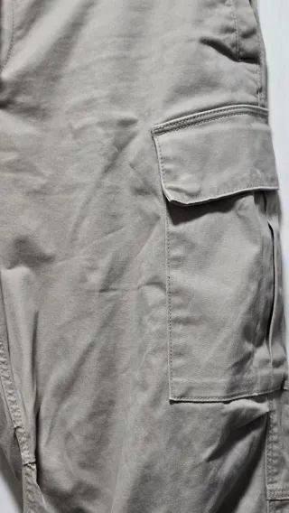 Pantaloni cargo uomo beige