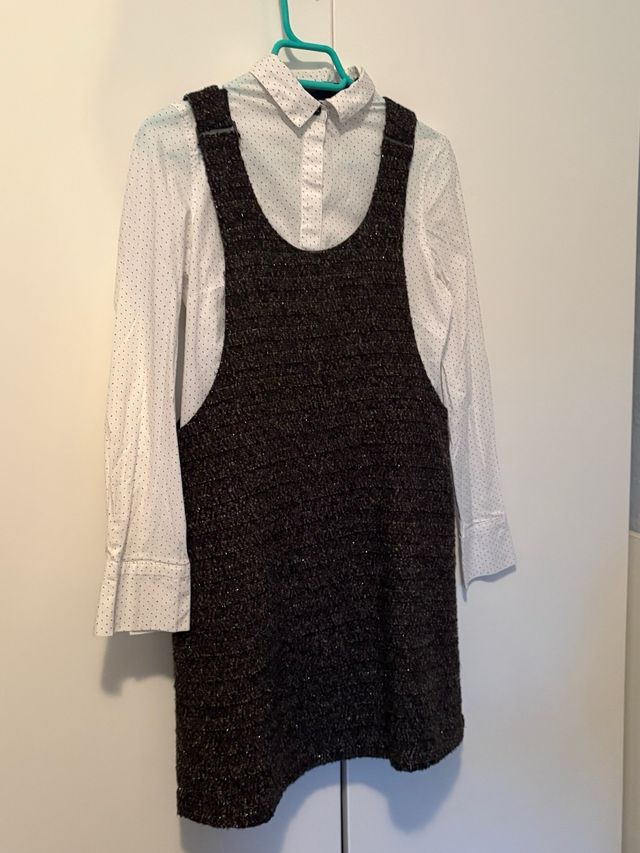 Pichi gris con brillo.