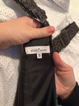 Pichi gris con brillo.