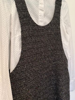 Pichi gris con brillo.