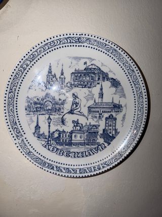 Plato decorativo Copenhague Dinamarca