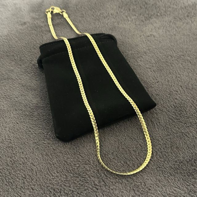 Cadena Serpiente Oro Laminado Mujer