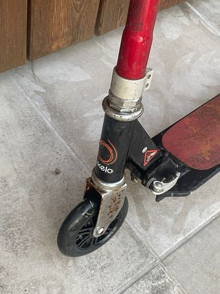 Patinete Oxelo plegable Rojo y Negro