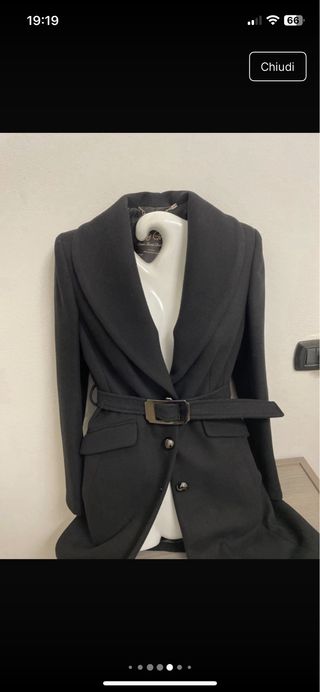 Cappotto vintage Made in Italy nero