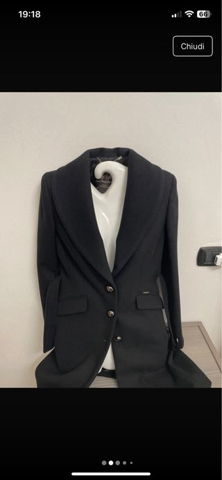 Cappotto vintage Made in Italy nero