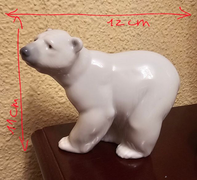 Figura Oso Polar Lladró pieza antigua 12x11cm