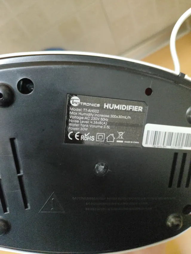 Humidificador Taotronics 3,5L Azul/Blanco