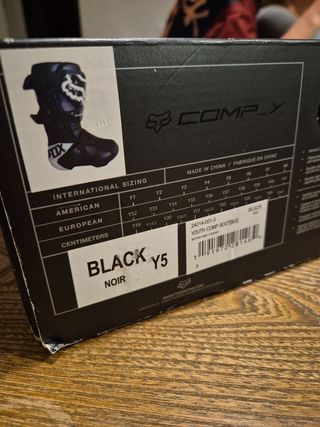 Botas Motocross Infantil Fox Talla 37.5