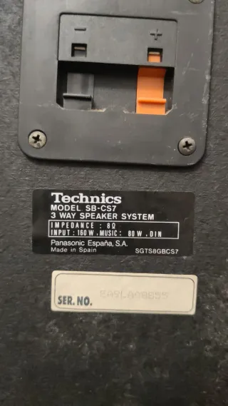 Altavoces Technics SB-C57 Negros