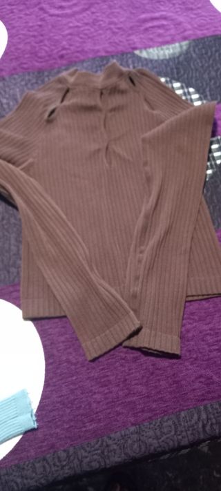 Jersey mujer marrón