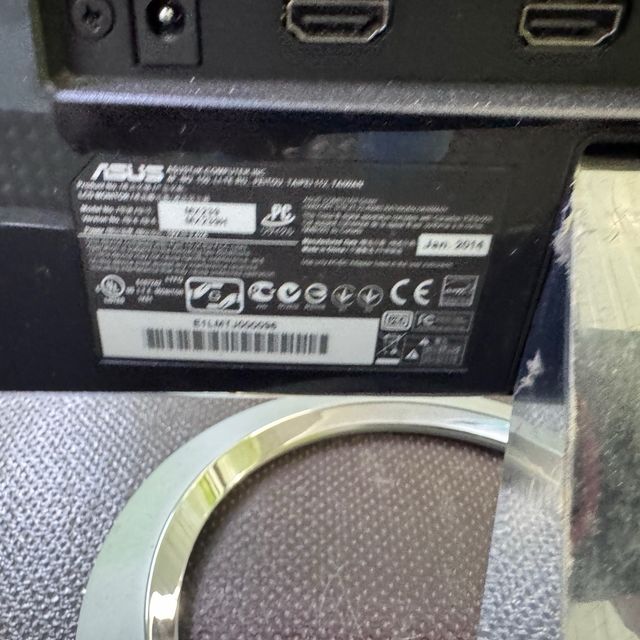 Monitor Asus Argento e Nero