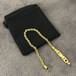 Pulsera Cordón Oro Laminado Hombre