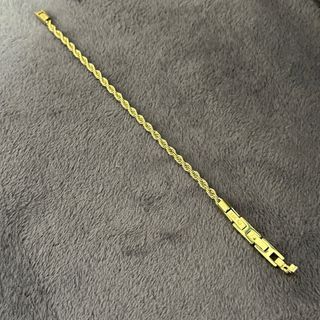 Pulsera Cordón Oro Laminado Hombre