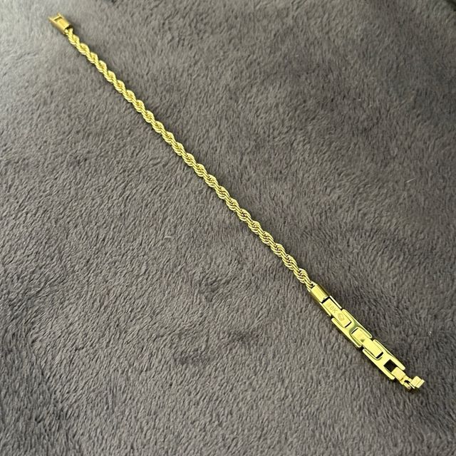 Pulsera Cordón Oro Laminado Hombre