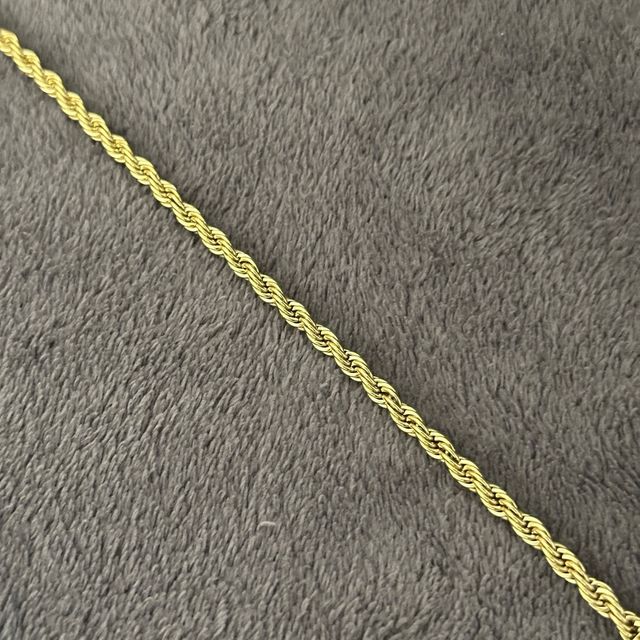 Pulsera Cordón Oro Laminado Hombre