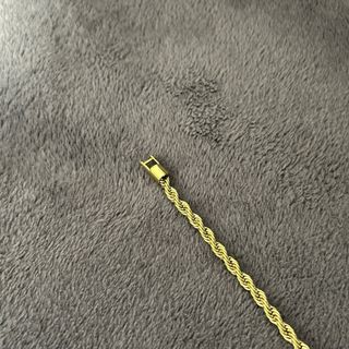 Pulsera Cordón Oro Laminado Hombre