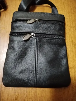 Borsello uomo ecopelle nero