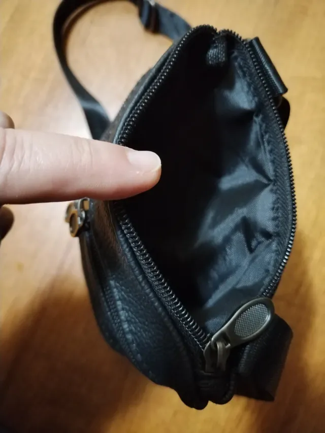 Borsello uomo ecopelle nero