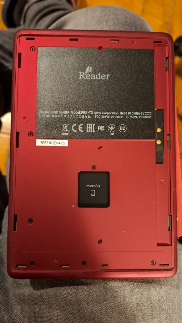 Libro electrónico Sony PRS T3 Rojo