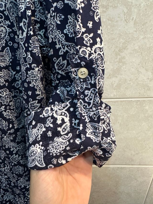 Camicia fantasia floreale XL