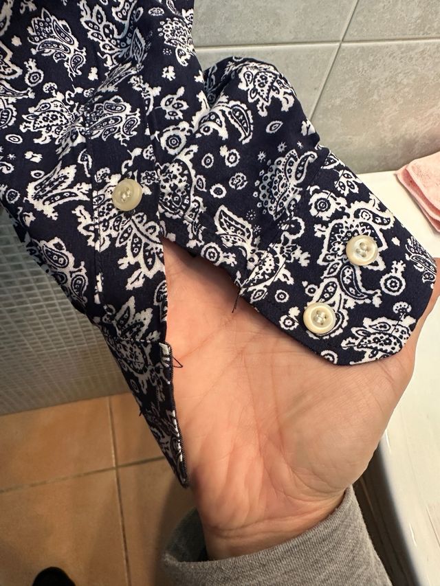 Camicia fantasia floreale XL