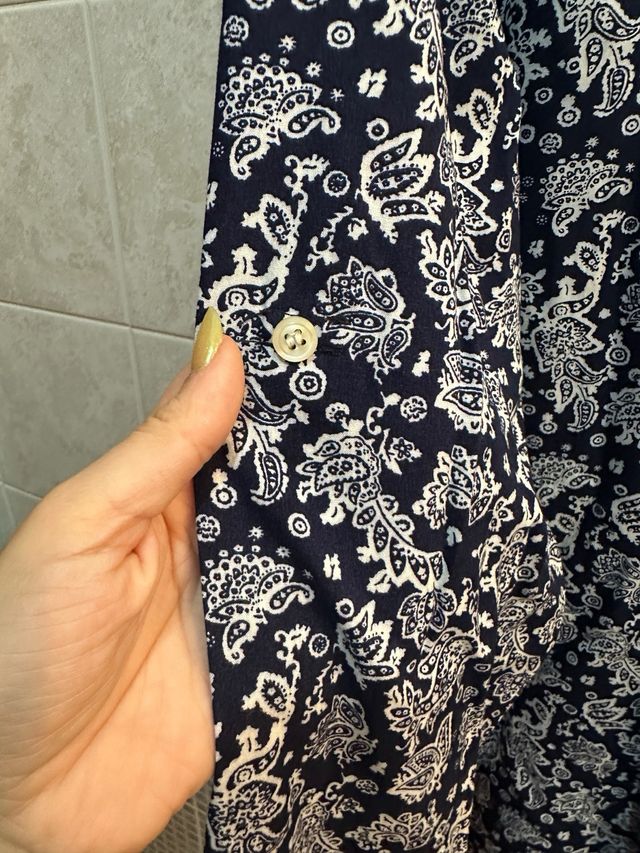 Camicia fantasia floreale XL