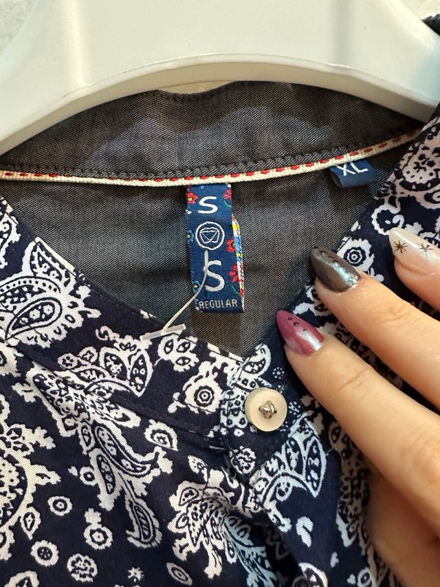 Camicia fantasia floreale XL