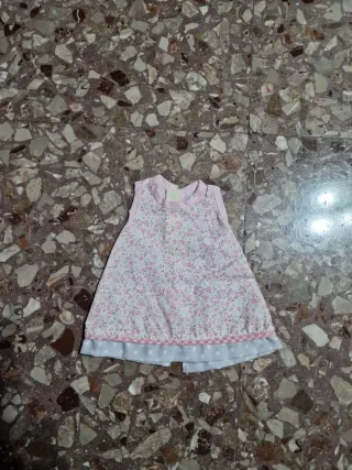 Vestito bambola floreale rosa