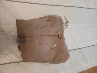 Chaqueta parka beige mujer