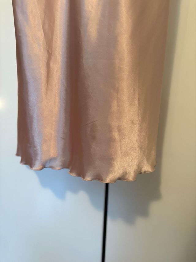 Combinación satén rosa