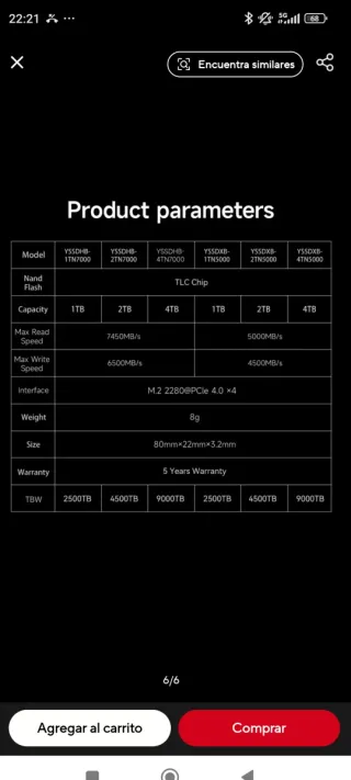 SSD MOVESPEED Unidad de Estado Sólido