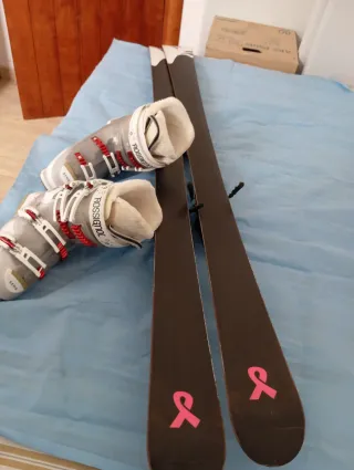 Botas de esquí Rossignol Xena y esquís de 1'55 m