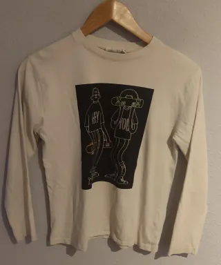 Camiseta manga larga con estampado hiphop