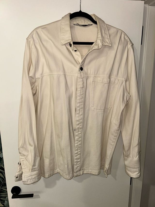 Sobrecamisa vaquera crema