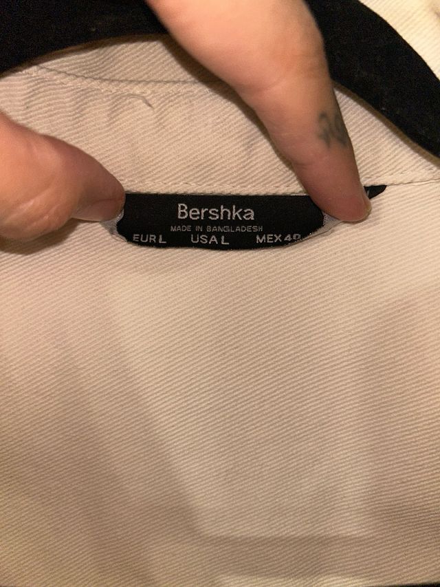 Sobrecamisa vaquera crema