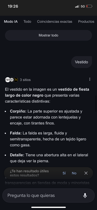 Vestido fiesta largo negro Guess